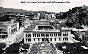 Bone - Boulevard de Narbonne et College de jeunes Filles